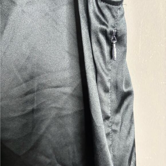 Theory Black Navy White Silk Colorblock Sleeveless Blouse Side Zip Small - Picture 4 of 7